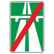 Дорожный знак 5.2 «Конец автомагистрали» (металл 0,8 мм, III типоразмер: 1350х900 мм, С/О пленка: тип А инженерная)